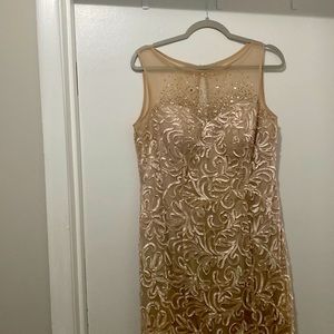 Formal/ Prom/ Special Event Gold Gown/Dress
